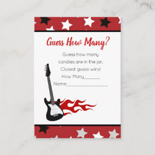 Carte D'accompagnement Devinez combien de jeu pour une Baby Shower de Sta