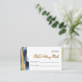 Carte D'accompagnement Devinez combien de lièges | Fête des mariées bleue (Debout devant)