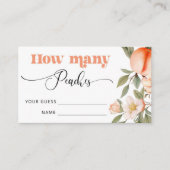 Carte D'accompagnement Devinez combien de pêches dans le bocal (Devant)