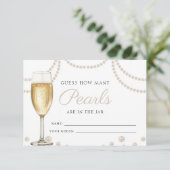 Carte D'accompagnement Devinez combien de perles de poursuites Fête des m (Debout devant)