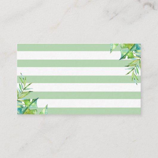 Carte D'accompagnement Devinez combien de personnes au Baby Shower Safari (Dos)