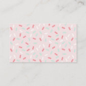 Carte D'accompagnement Devinez combien d'ours de gummy Baby shower rose j (Dos)