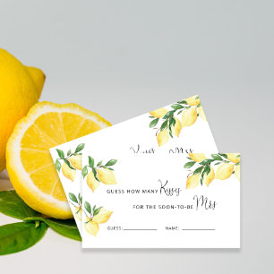 Carte D'accompagnement Devinez le nombre de baisers jeu