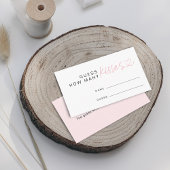 Carte D'accompagnement Devis moderne Combien de baisers Fête des mariées 