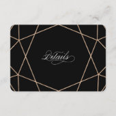 Carte D'accompagnement Diamond Gemstone Moderne Géométrique Détails du Ma (Devant)