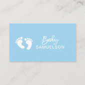 Carte D'accompagnement DIAPER RAFFLE Billet Bleu Baby shower GARY (Dos)