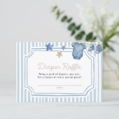 Carte D'accompagnement Diaper Raffle Card Blue Jean (Debout devant)