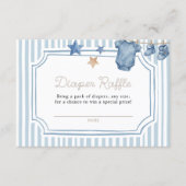 Carte D'accompagnement Diaper Raffle Card Blue Jean (Devant)
