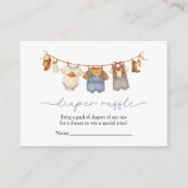 Carte D'accompagnement Diaper Raffle Cowboy Western Baby Shower (Devant)