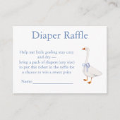 Carte D'accompagnement diaper raffle goose (Devant)