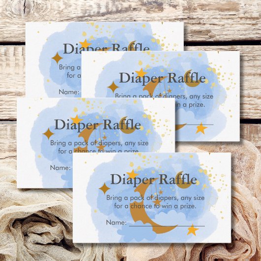 Carte D'accompagnement Diaper Raffle Jeu Twinkle Twinkle Little Star