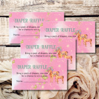 Diaper Raffle Jeu Unicornes Magiques Et Papillon