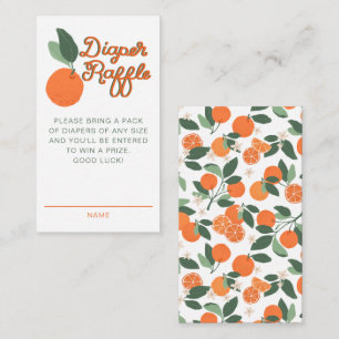 Carte D'accompagnement Diaper Raffle Little Cutie Baby shower Jeu