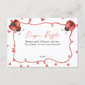 Carte D'accompagnement Diaper Raffle Love Bug Baby Shower (Devant)