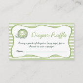 Carte D'accompagnement Diaper Raffle Matcha Green Tea Baby Shower (Devant)