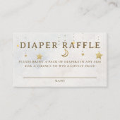 Carte D'accompagnement Diaper Raffle Moon Mobile Twinkle Baby Shower (Devant)