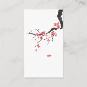 Carte D'accompagnement Diaper Raffle Pink Cherry Blossom Baby Shower (Dos)