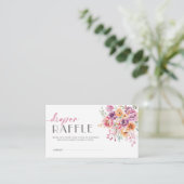 Carte D'accompagnement Diaper Raffle Ticket | Baby in Bloom Blush Pink (Debout devant)