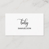 Carte D'accompagnement DIAPER RAFFLE Ticket Lavender Pieds Baby shower (Dos)