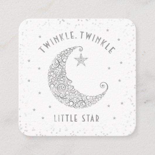 Carte D'accompagnement Diaper Raffle Twinkle Little Star Baby shower (Devant)