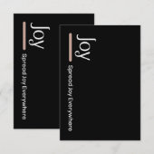 Carte D'accompagnement Diffuser La Joie Partout (Devant / Derrière)