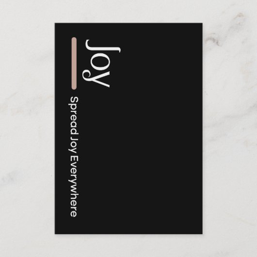 Carte D'accompagnement Diffuser La Joie Partout (Devant)