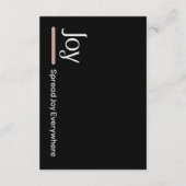 Carte D'accompagnement Diffuser La Joie Partout (Dos)