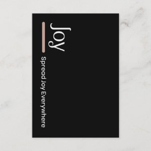 Carte D'accompagnement Diffuser La Joie Partout
