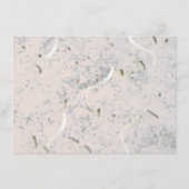 Carte D'accompagnement Dîner de répétition monogramme de bracelet et marb (Dos)