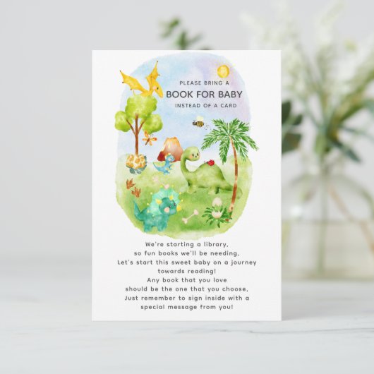 Carte D'accompagnement Dino Delight Book for Baby (Debout devant)