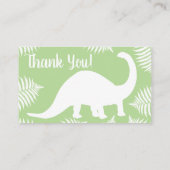 Carte D'accompagnement Dinosaur Brontosaurus Demande de réservation (Dos)