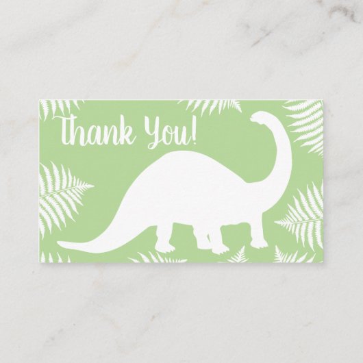 Carte D'accompagnement Dinosaur Brontosaurus Demande de réservation (Dos)