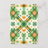 Carte D'accompagnement Dinosaur Lucky Little Shamrock Diapper Raffer (Dos)