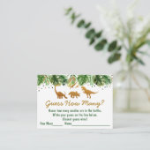 Carte D'accompagnement Dinosaur Safari Devine Combien De Jeu De Douche (Debout devant)