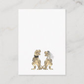 Carte D'accompagnement Dinosaur Thème Mariage Détails (Dos)