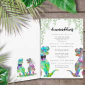 Carte D'accompagnement Dinosaur Thème Mariage Hébergements