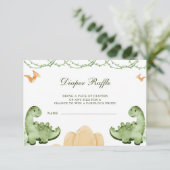 Carte D'accompagnement Dinosaure Hatching Bientôt Baby shower Diapper Raf (Debout devant)