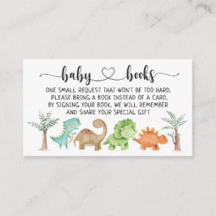 Carte D'accompagnement Dinosaures Baby shower I Anniversaire Demande de r