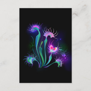 Carte D'accompagnement Dionaea piègeante lumineuse