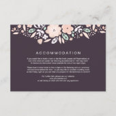 Carte D'accompagnement Direction du Mariage floral (Devant)