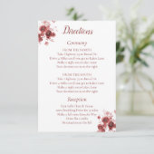 Carte D'accompagnement Direction florale de Bourgogne (Debout devant)