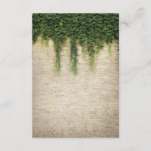 Carte D'accompagnement Directions de mariage à l'église en pierre du chât (Dos)