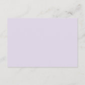 Carte D'accompagnement Directions de mariage rustique violet vert (Dos)