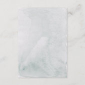 Carte D'accompagnement Directions de mariage simple moderne Eucalyptus (Dos)