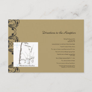 Carte D'accompagnement Directions Mariages de la marine et de la mascarad