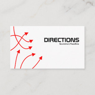 Carte D'accompagnement Directions - Noir/Blanc