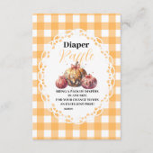 Carte D'accompagnement Disco Citrouille Baby shower de  de troncs Diapper (Devant)