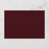 Carte D'accompagnement Divine Blush Floral Deep Burgundy Wedding Details (Dos)