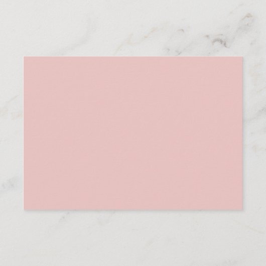 Carte D'accompagnement Divine Boho Blush & Mariage Rose Détails (Dos)