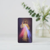 Carte D'accompagnement Divine Mercy Gold avec Prière Chaplet (Debout devant)